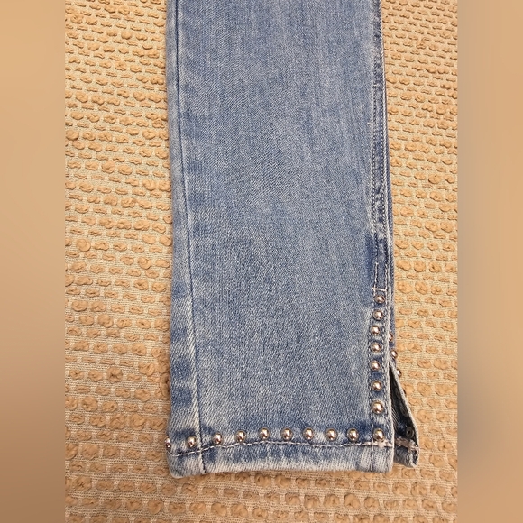 ARMANI EXCHANGE WOMEN'S J19 SUPER-SKINNY SIDE SLIT JEANS SIZE 31 - Picture 2 of 14